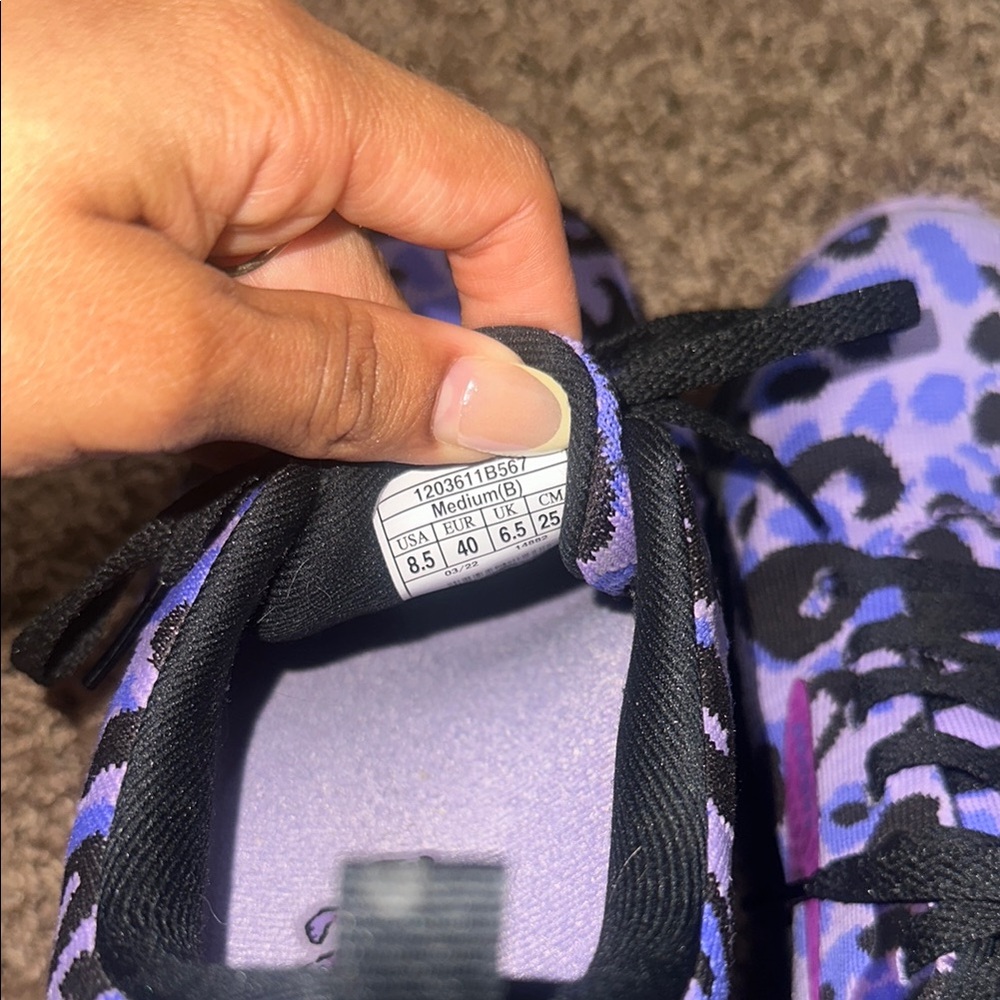 Brooks revel 5.0 Women's Purple Leopard Running Walking Athletic Shoes - Picture 5 of 6